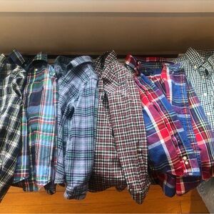 Crewcuts Red and Blue Plaid Button-Down Shirt